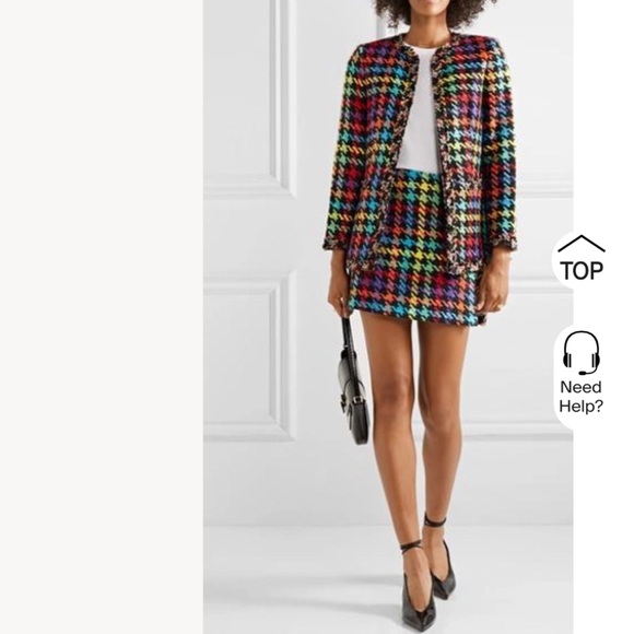 Alice + Olivia Andreas Frayed Blazer  NWOT - Picture 10 of 16